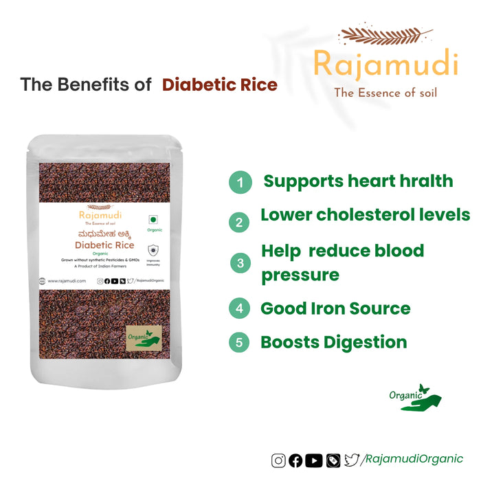 Organic Diabetic Rice | Rajamudi Organics