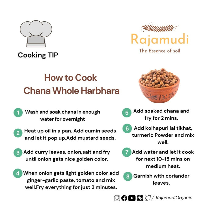 Organic Chana Whole |Rajamudi Organics