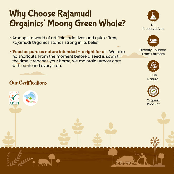 Moong Whole/Green Gram Whole - Rajamudi