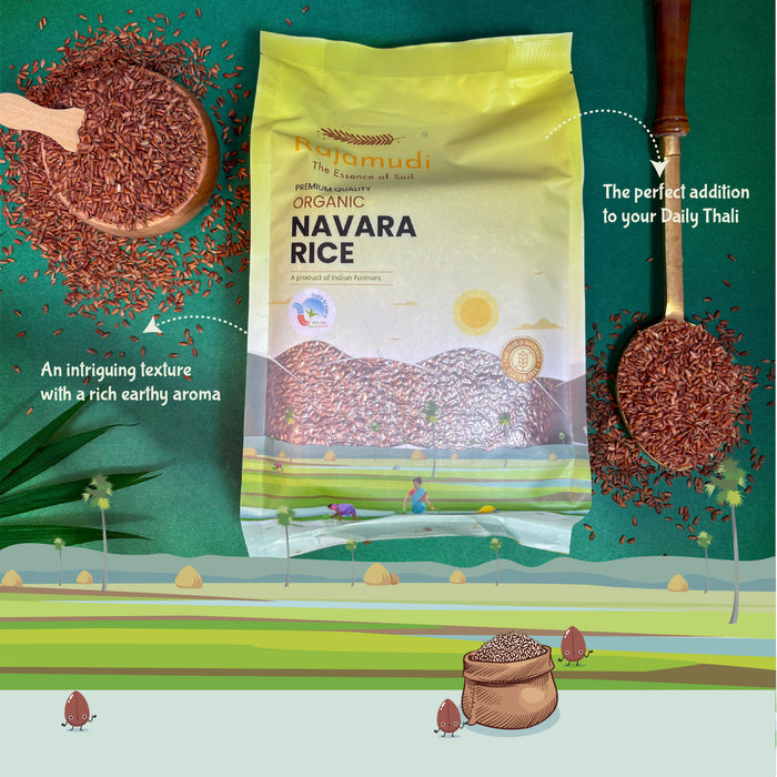 Kerala Medicinal Navara Rice - Organic Navara Rice by Rajamudi