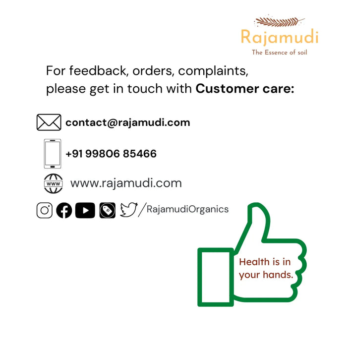 Organic Sonamasuri Rice Flour From unpolished Sonamasuri rice By Rajamudi Organics