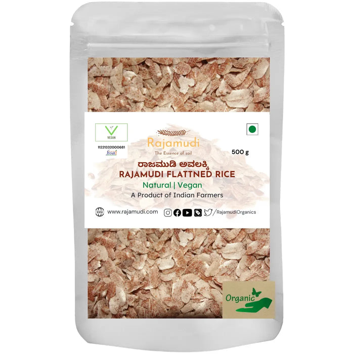 Rajamudi avalakki ( Poha )- Made from Authentic Organic Rajamudi rice | Rajamudi