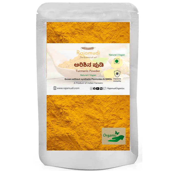 Premium Organic Turmeric Powder - Rajamudi Organics