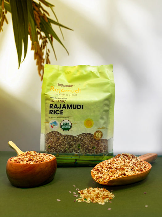 Authentic Rajamudi Rice (UnPolished) - Organic Rajamudi rice | Rajamudi