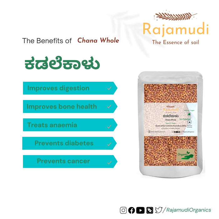 Organic Kabuli Chana/Chickpea |Rajamudi Organics