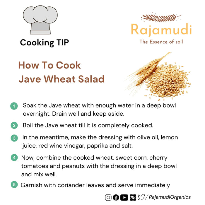 Organic Wheat Khapli / Jave Godhi by Rajamudi